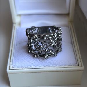 Fun statement silver ring!